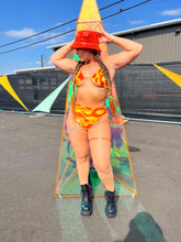 Load image into Gallery viewer, Orange Rhinestone Bucket Hat (Pre Order)