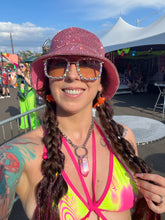 Load image into Gallery viewer, Rose Pink Rhinestone Bucket Hat