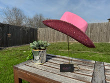 Load image into Gallery viewer, Pink Cowboy Hat w/ Pink Rhinestones (Brim Only)