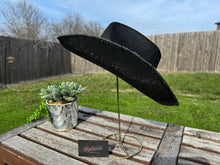 Load image into Gallery viewer, Black Rhinestone Cowboy Hat (Brim Only)
