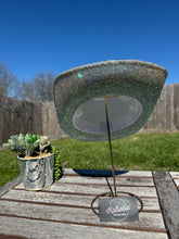 Load image into Gallery viewer, White Cowboy Hat  w/ Crystal AB Rhinestones (Brim Only)