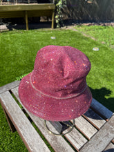 Load image into Gallery viewer, Rose Pink Rhinestone Bucket Hat
