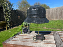 Load image into Gallery viewer, Silver Hematite Rhinestone Bucket Hat