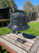 Load image into Gallery viewer, Silver Hematite Rhinestone Bucket Hat