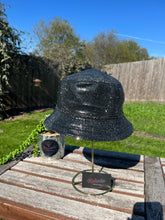 Load image into Gallery viewer, Silver Hematite Rhinestone Bucket Hat