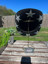 Load image into Gallery viewer, Black Cowboy Hat with Rhinestone Stars