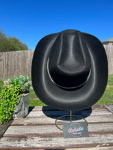 Load image into Gallery viewer, Black Cowboy Hat with Rhinestone Stars