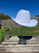 Load image into Gallery viewer, White Cowboy Hat with Rhinestone Stars
