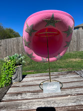 Load image into Gallery viewer, Pink Cowboy Hat with AB Rhinestone Stars