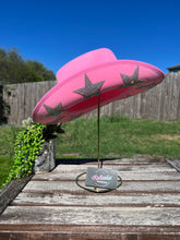 Load image into Gallery viewer, Pink Cowboy Hat with AB Rhinestone Stars