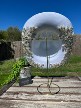 Load image into Gallery viewer, White Cowboy Hat with Clear Rhinestone Flowers