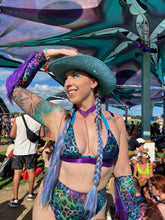 Load image into Gallery viewer, Aqua Blue Rhinestone Cowboy Hat