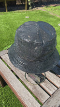 Load and play video in Gallery viewer, Silver Hematite Rhinestone Bucket Hat
