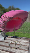 Load and play video in Gallery viewer, Pink Cowboy Hat with Rhinestone Flowers