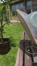Load and play video in Gallery viewer, White Cowboy Hat  w/ Crystal AB Rhinestones