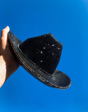 Load image into Gallery viewer, Black Rhinestone Cowboy Hat