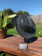 Load image into Gallery viewer, Silver Hematite Rhinestone Cowboy Hat