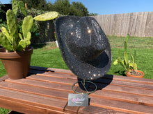 Load image into Gallery viewer, Silver Hematite Rhinestone Cowboy Hat