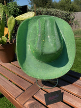 Load image into Gallery viewer, Light Green Rhinestone Cowboy Hat