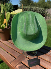 Load image into Gallery viewer, Light Green Rhinestone Cowboy Hat