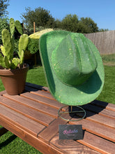 Load image into Gallery viewer, Light Green Rhinestone Cowboy Hat