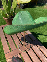 Load image into Gallery viewer, Light Green Rhinestone Cowboy Hat