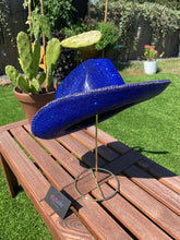 Load image into Gallery viewer, Sapphire Blue Rhinestone Cowboy Hat