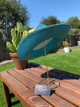 Load image into Gallery viewer, Aqua Blue Rhinestone Cowboy Hat