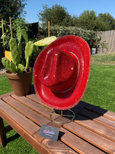 Load image into Gallery viewer, Red Rhinestone Cowboy Hat