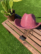 Load image into Gallery viewer, Rose Pink Rhinestone Cowboy Hat