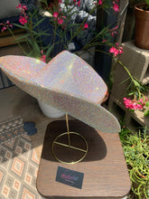 Load image into Gallery viewer, White Cowboy Hat  w/ Crystal AB Rhinestones