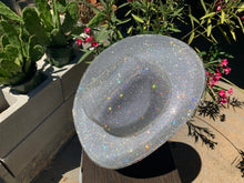 Load image into Gallery viewer, White Cowboy Hat w/ Clear Rhinestones