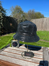 Load image into Gallery viewer, Silver Hematite Rhinestone Bucket Hat
