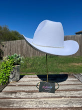 Load image into Gallery viewer, White Cowboy Hat with Rhinestone Stars
