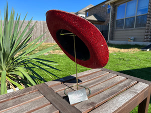 Black Top Red Bottom Rhinestone Cowboy Hat