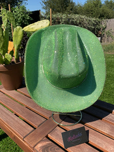 Light Green Rhinestone Cowboy Hat