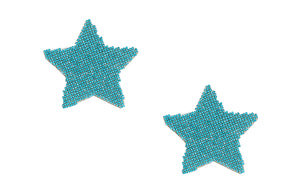 Aqua Blue Rhinestone Star Pasties