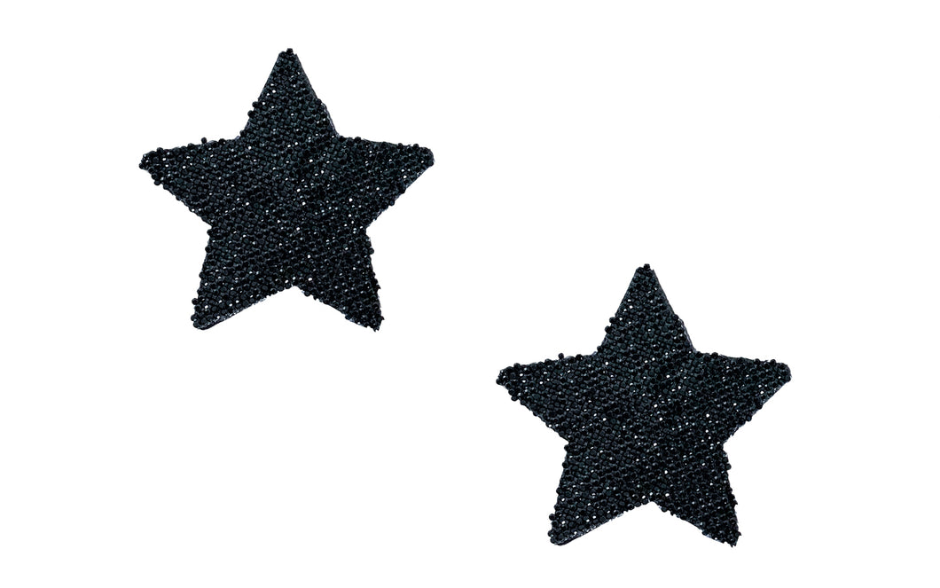 Black Rhinestone Star Pasties